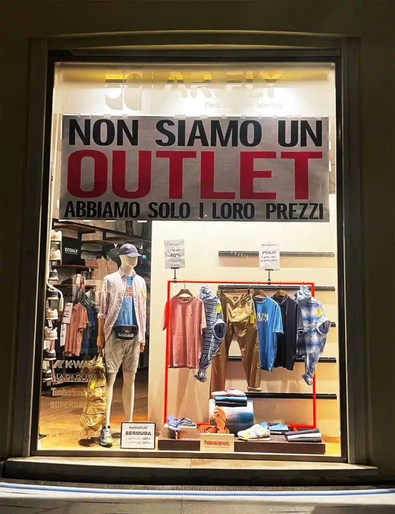 negozio passeggiata viareggio errore sconto