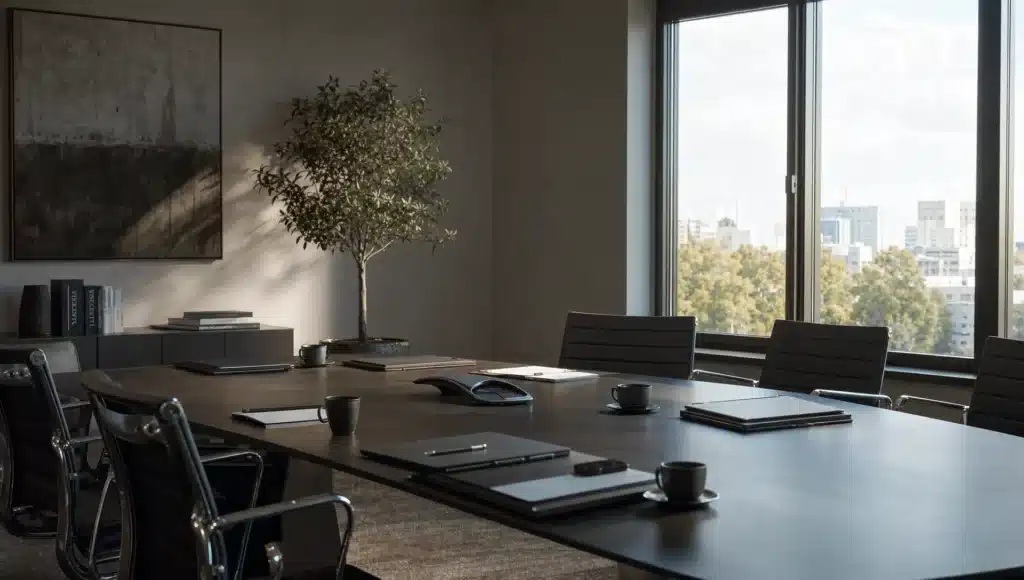 Uno studio di consulenza preparato per un incontro mette in scena il lavoro sul valore percepito e sulle scelte del cliente.